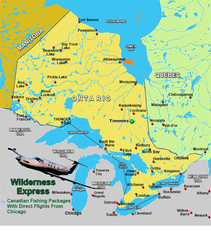 Charter Flights To Timmins Ontario /Charter Flight Network